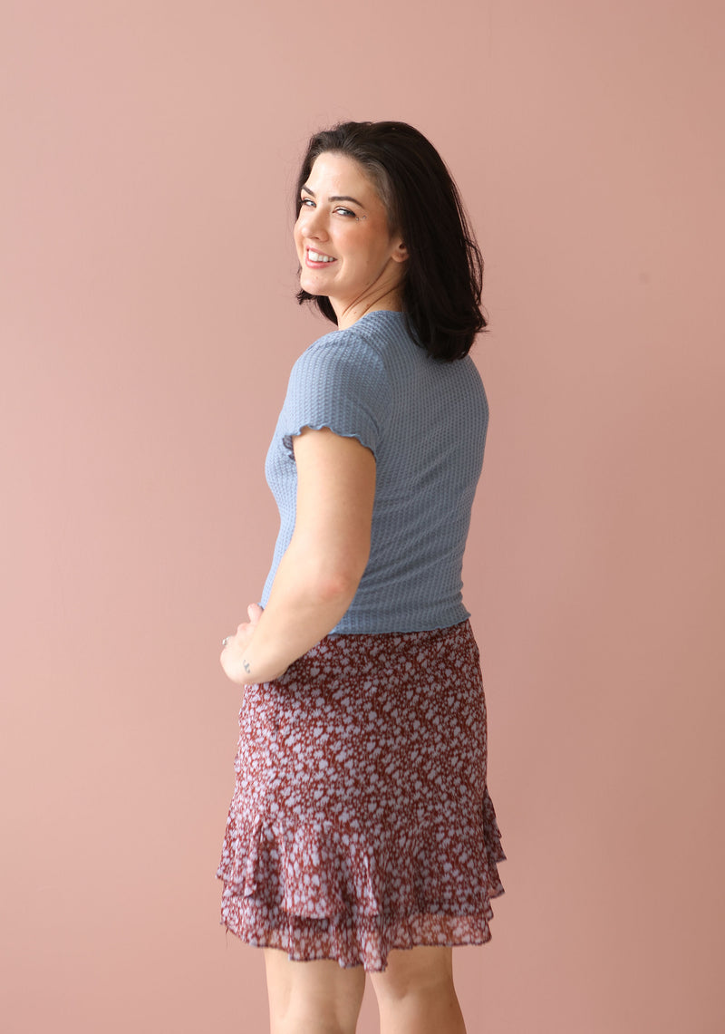 MAGNOLIA Ruffle Mini Skirt