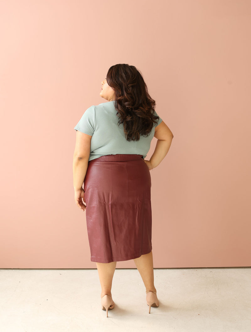 SILA Vegan Leather Skirt