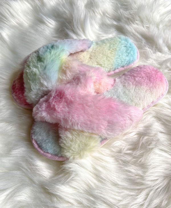 In The Clouds Tie Dye Slippers