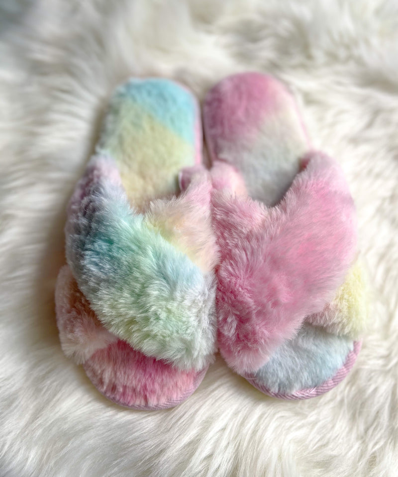 In The Clouds Tie Dye Slippers