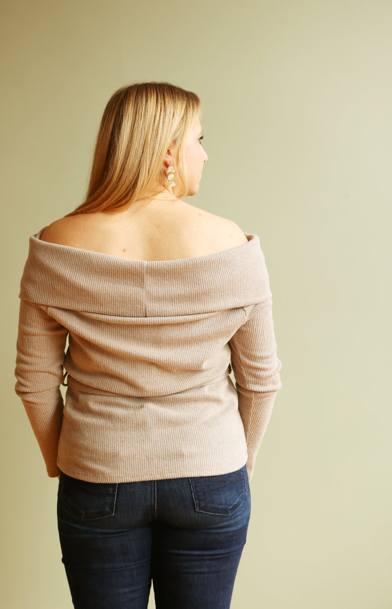 LIBBY Off-the-Shoulder Sweater